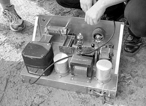 Selbstgebastelter Kurzwellensender mit ca. 15 Watt Leistung